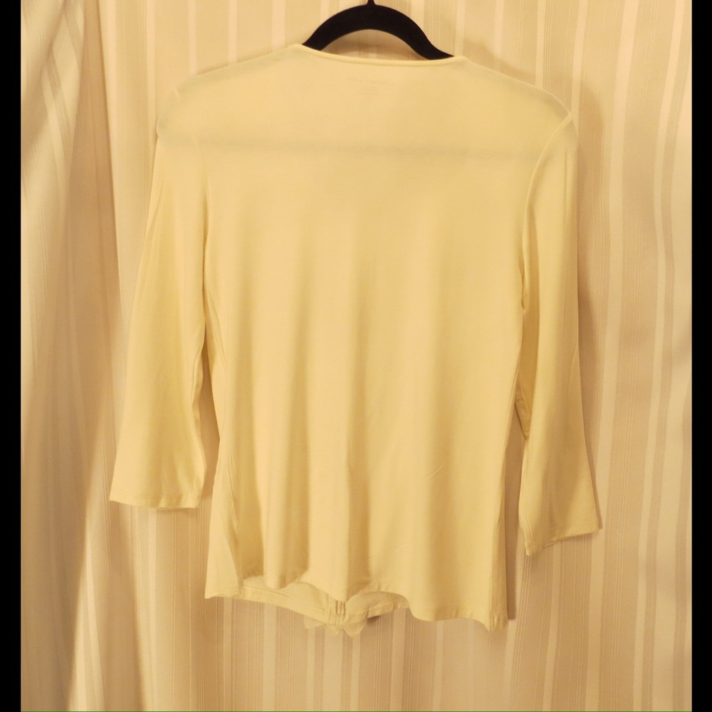 NEW Coldwater Creek Ruffled Ivory Top Size XS - Picture 2 of 4
